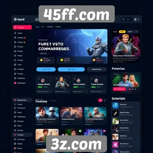 Interface e usabilidade do 45ff.com para jogadores